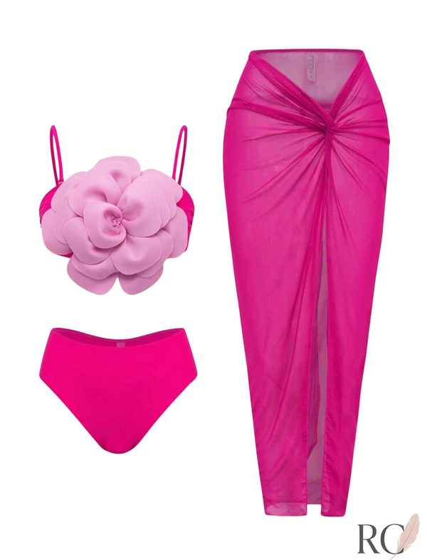 Pink Kim – 3-Piece Floral Set