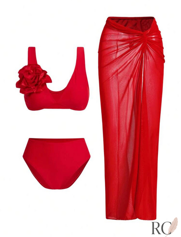 Red Kiss – Bloom with Bold Romance (3-Piece Set)